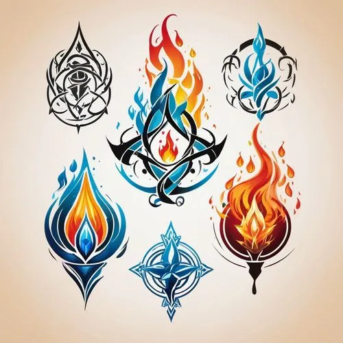 five elements,emblems,silmarils,sigils,firebrands,encantadia,Unique,Design,Logo Design