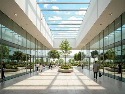 atriums,glass facade,cupertino,daylighting,technion,technopark,atrium,glass building,champalimaud,glass facades,school design,embl,blagnac,wintergarden,new building,biotechnology research institute,shopping mall,newbuilding,glass wall,carreau