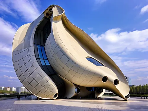 futuristic art museum,futuristic architecture,morphosis,calatrava,futuroscope,soumaya museum,tianjin,esteqlal,arcology,modern architecture,baku,arhitecture,alien ship,astana,niemeyer,zhengzhou,volgogr