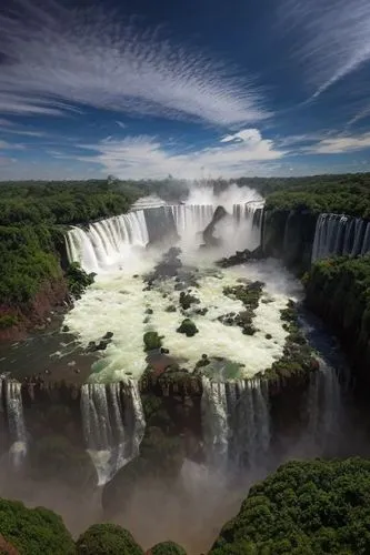 victoria falls,iguassu,guyana,argentina,bond falls,brazil,brasil,south america,northeast brazil,falls,waterfalls,marvel of peru,paraguayian guarani,wasserfall,water falls,green waterfall,conguillío national park,wonders of the world,jet d'eau,south-america,Realistic,Landscapes,Natural Wonder