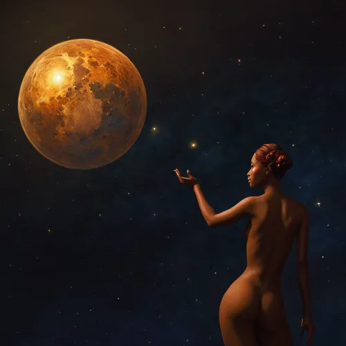 celestial bodies,celestial body,venus,blood moon,la nascita di venere,astronomy,lunar eclipse,blood moon eclipse,heliosphere,callisto,moons,astronomer,fantasy picture,world digital painting,galilean moons,celestial object,moonrise,the moon and the stars,celestial,digital painting,Conceptual Art,Fantasy,Fantasy 14