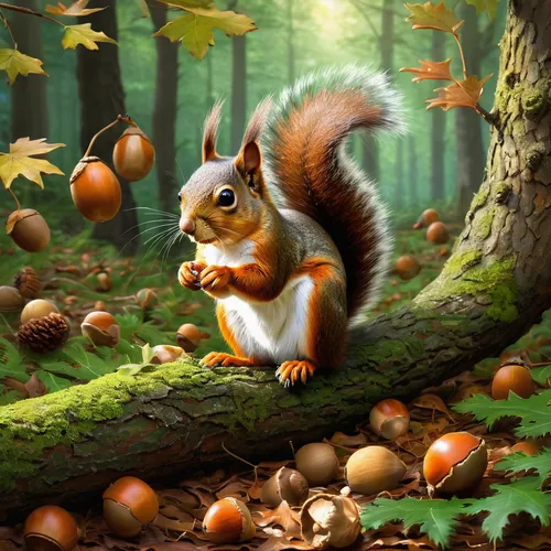 acorns,autumn background,autumn icon,autumn theme,autumn cupcake,conker,chestnut animal,to collect chestnuts,squirell,fallen acorn,conker tree,chestnut röhling,acorn,red squirrel,eurasian squirrel,eurasian red squirrel,chestnuts,chestnut forest,collecting nut fruit,autumn round,Art,Classical Oil Painting,Classical Oil Painting 10