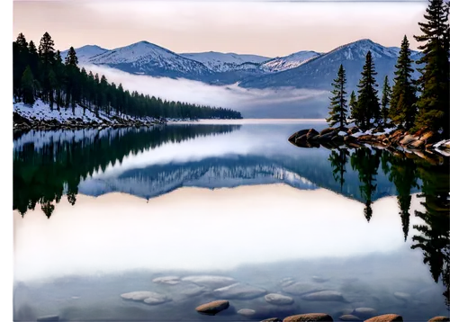 alpine lake,landscape background,nature background,glacial lake,beautiful lake,mountainlake,mountain lake,heaven lake,high mountain lake,forest lake,background view nature,cascade mountains,emerald lake,trillium lake,nature wallpaper,calm water,winter lake,water reflection,tranquility,beautiful landscape,Conceptual Art,Oil color,Oil Color 15