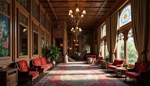 royal interior,villa balbianello,villa d'este,cliveden,ritzau,foyer,ornate room,parlor,entrance hall,mainau,hallway,enfilade,corridor,villa cortine palace,anteroom,parador,interior decor,hotel hall,residenz,philbrook