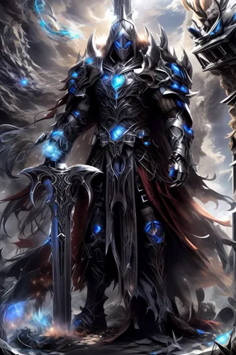 emperor,destroy,death god,dark-type,cleanup,archangel,black dragon,fantasy warrior,argus,dane axe,vladimir,king of the ravens,armored,odin,lone warrior,kos,magus,dark elf,knight armor,haegen