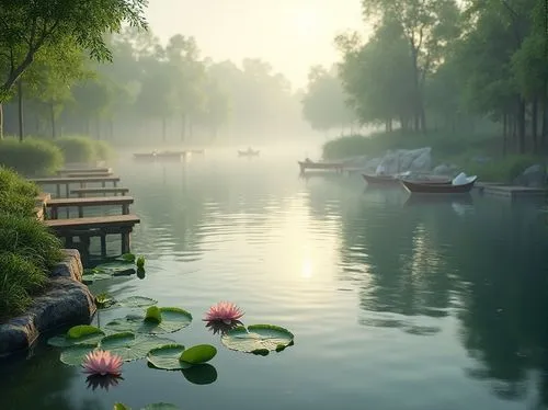 lotus on pond,beautiful lake,lotus pond,tranquility,lily pond,calmness,landscape background,nature wallpaper,calm water,nature background,water lilies,pond,water lotus,beautiful landscape,river landscape,waterlilies,tranquillity,quietude,evening lake,background view nature,Photography,General,Realistic