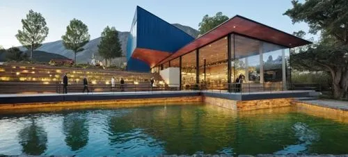 modern house,cube house,cubic house,pool house,chile house,modern architecture