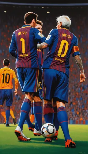 Illustrate the bond between Messi and his teammates on and off the pitch.,barca,treble,players,cracks,the balearics,footballers,sportsmen,footballer,wall & ball sports,net sports,soccer,sport,team mat