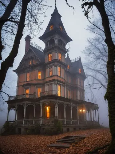 the haunted house,witch's house,witch house,haunted house,creepy house,haunted castle,haddonfield,old victorian,victorian house,ghost castle,dreamhouse,house silhouette,house in the forest,victorian,amityville,forest house,haunted,hauntings,the house,two story house,Art,Artistic Painting,Artistic Painting 47