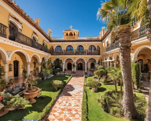 alcazar of seville,hacienda,alcazar,villa cortine palace,santa barbara,casa fuster hotel,courtyard,inside courtyard,cabo san lucas,spanish missions in california,monastery israel,mallorca,alhambra,andalusia,spanish tile,hala sultan tekke,queretaro,mansion,morocco,termales balneario santa rosa,Conceptual Art,Fantasy,Fantasy 27