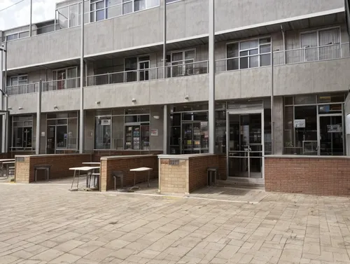 modern cafeteria for university students places to buy sandwich and coffee.  ,secondary school,canteen,state school,community centre,university library,music conservatory,paving slabs,multistoreyed,sc