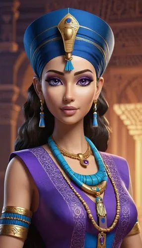 ashoka,asherah,arundhati,wadjet,kshetra,nefertiti,Unique,3D,3D Character