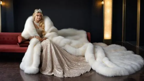 fur,fur coat,cruella de ville,white fur hat,cruella,netrebko