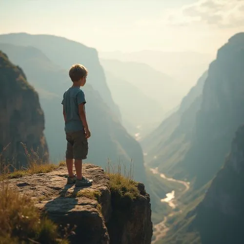 immenhausen,boy praying,mirador,vikos,zion,nature and man