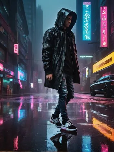 pedestrian,walking in the rain,kendrick lamar,cyberpunk,abel,urban,novelist,hd wallpaper,rain drop,spotify icon,toronto,in the rain,windbreaker,rain suit,raindops,new york streets,puma,hk,ny,shanghai,Illustration,Black and White,Black and White 28