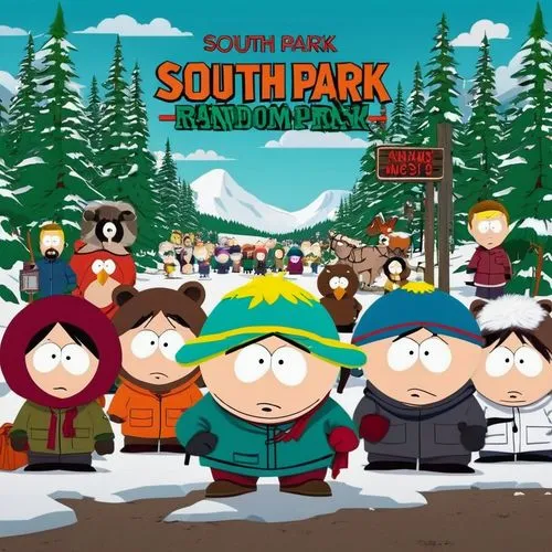 south park cartoon, random episode poster,animals,southpark,cartman,broflovski,south pole,mountain lake will be,southcorp,southmen,southland,southpeak,southlake,northsound,parkas,woodburne,north pole,