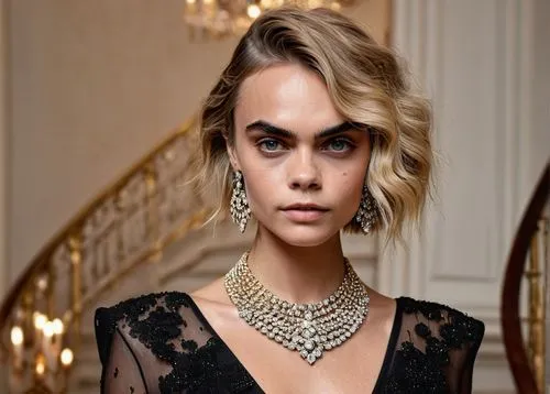 cara,roitfeld,embellished,necklaced,jeweled,gold jewelry,choker,necklace,elegant,collar,bvlgari,bejeweled,streitfeld,jewellry,elegance,arpels,bejewelled,neckline,jewelry,pearl necklace,Photography,Fashion Photography,Fashion Photography 06