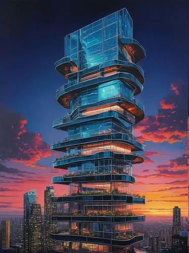 kimmelman,sedensky,escala,futuristic architecture,skyscraper,the energy tower,the skyscraper,steel tower,residential tower,antilla,vdara,skycraper,pc tower,electric tower,renaissance tower,supertall,sky apartment,ctbuh,arcology,malaparte,Illustration,Realistic Fantasy,Realistic Fantasy 24