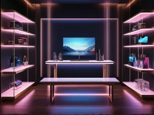 cosmetics counter,beauty room,cosmetics,shop-window,showcase,blue room,shelves,showroom,vitrine,display window,display case,pantry,bar counter,product display,boutique,gold bar shop,modern room,perfumes,3d background,ufo interior,Conceptual Art,Daily,Daily 22