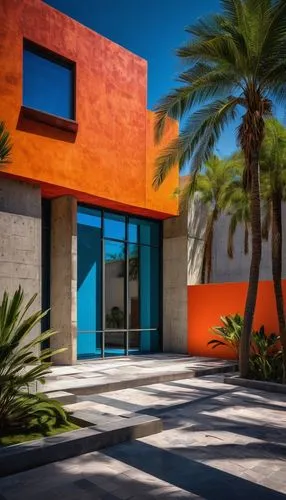 dunes house,modern architecture,phototherapeutics,contemporary,florida home,modern house,cubic house,exterior decoration,mid century modern,colorful facade,corten steel,mid century house,cube house,tuscon,scottsdale,palm springs,casita,stucco,corbu,orange,Conceptual Art,Daily,Daily 32