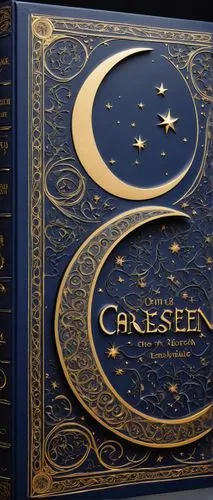 crescent,galilean moons,crescent moon,quran,prayer book,voyager golden record,celestial,callisto,copernican world system,celestial object,magic book,celestial bodies,gold foil art,celesta,celestial body,gilding,calligraphic,box set,koran,embossed,Illustration,American Style,American Style 09