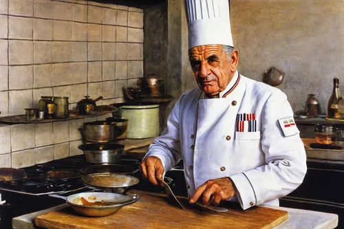 Paul BOCUSE, French Cook.,chef's uniform,chef,sicilian cuisine,baba ghanoush,men chef,cook,cookery,uomo vitruviano,cooking book cover,aligot,cuisine classique,abdel rahman,adana kebabı,stracciatella,b