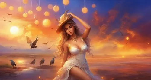 fantasy picture,fire dancer,fantasy art,mermaid background,inanna,amphitrite,kupala,sirene,fire angel,sorceress,asherah,world digital painting,aflame,skyclad,hesperides,inviolate,fire eater,fire siren,fireheart,burning man,Illustration,Realistic Fantasy,Realistic Fantasy 01