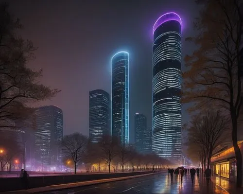 guangzhou,urban towers,futuristic architecture,chengdu,international towers,zhangzhou,songdo,electric tower,tianjin,hangzhou,supertall,power towers,shanghai,chongqing,the energy tower,barad,skyscrapers,ordos,eurotower,koolhaas,Art,Artistic Painting,Artistic Painting 04