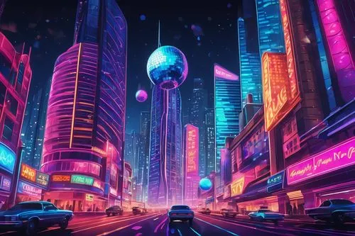 futuristic landscape,cybercity,futuristic,fantasy city,cyberpunk,cybertown,cyberworld,colorful city,metropolis,cityscape,polara,cyberscene,scifi,cyberia,cityzen,urbanworld,world digital painting,tokyo city,sci - fi,synth,Illustration,Realistic Fantasy,Realistic Fantasy 38