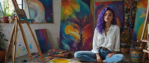 artist portrait,bohemian art,artista,italian painter,fauvism,boho art,painter,boho art style,seni,mousseau,photo painting,art painting,mystical portrait of a girl,artistshare,pinturas,expressionist,mexican painter,artistica,artist,meticulous painting,Conceptual Art,Fantasy,Fantasy 15