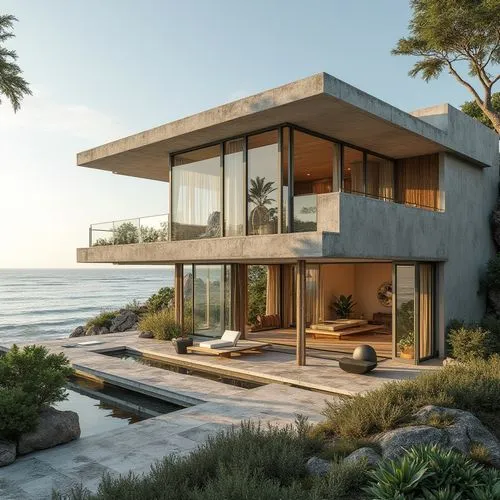 dunes house,beach house,oceanfront,house by the water,beachfront,modern house,beachhouse,modern architecture,cantilevered,ocean view,landscape design sydney,esalen,oceanview,cubic house,neutra,mid century house,summer house,prefab,amanresorts,carmel by the sea,Photography,General,Realistic