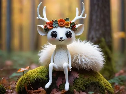 beulah,forest animal,cernunnos,antlered,reindeer,reindeer polar,winter deer,reindeer head,whimsical animals,rudolph,faun,orlyk,deer,rudolf,tarjanne,fauns,reindeer from santa claus,woodland animals,white fallow deer,antler,Art,Artistic Painting,Artistic Painting 21