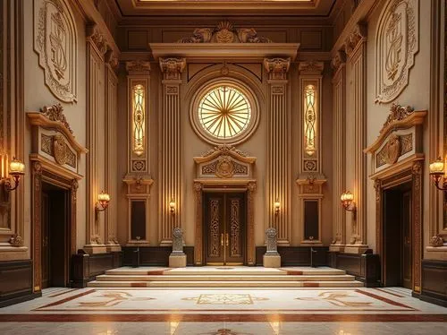 sacristy,entrance hall,hall of the fallen,tabernacles,hallway,ornate room,hall of nations,lobby,europe palace,tabernacle,courtroom,neoclassical,enfilade,corridor,foyer,3d render,capitol,entranceway,sanctuary,gct,Photography,General,Realistic