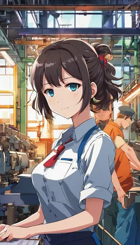 Compose a poem describing the monotonous routine of a factory worker longing for freedom.,gunkanjima,kantai collection sailor,euphonium,protected cruiser,honmei choco,kantai,darjeeling tea,izakaya,bac