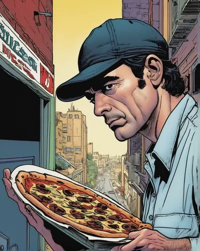 pizza supplier,pizza service,order pizza,the pizza,pizza,slices,slice,pizzeria,pizza hawaii,american-pie,delivery man,quarter slice,sicilian pizza,high fidelity,yellow cab,johnnycake,diet icon,pizzas,vendor,pedazo de pizza,Illustration,American Style,American Style 14