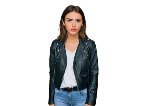 leather jacket,girl on a white background,jeans background,women clothes,denim background,portrait background,menswear for women,women's clothing,denim jacket,bolero jacket,transparent background,jean jacket,jacket,photographic background,female model,yasemin,women fashion,ladies clothes,fashion vector,shopping icon,Art,Classical Oil Painting,Classical Oil Painting 05