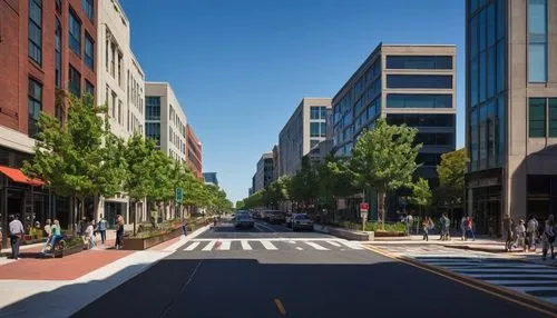 shirlington,clarendon,walkability,ballston,takoma,pedestrianized,reston,colesville,streetscape,liveability,broadstreet,streetscapes,tenleytown,paved square,conshohocken,arborway,thoroughfares,downtowns,livability,foggy bottom,Illustration,Retro,Retro 22