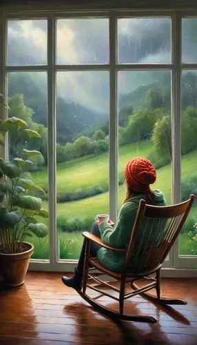 window to the world,windows wallpaper,little girl reading,window seat,daydreaming,idyll,window view,the window,summer evening,studio ghibli,idyllic,arrietty,overlooking,sylvania,window sill,escapism,solitude,world digital painting,window,relaxing reading,Conceptual Art,Daily,Daily 32