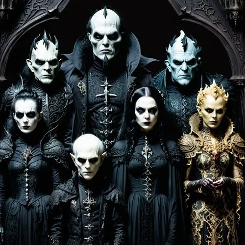 volturi,lacedaemonians,malekith,necromancers,gothic portrait,maleficarum,Illustration,Realistic Fantasy,Realistic Fantasy 46