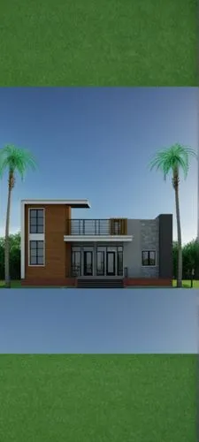 modern house,3d rendering,sketchup,mid century house,residencial,residential house,Photography,General,Realistic