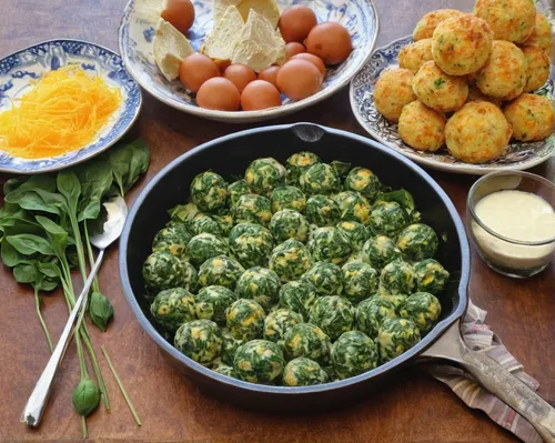 spinach dumplings,knödel,mustard greens,potatoes with vegetables,creamed spinach,brussels sprouts,potatoes with pumpkin,ukrainian dill potatoes,rajas con crema,novruz,vegetable pan,arancini,thanksgiving veggies,marzipan balls,bread eggs,energy balls,persian norooz,oven polenta,menemen,persian new year's table,Photography,Documentary Photography,Documentary Photography 05