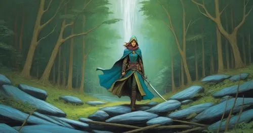 sorceror,teferi,glorfindel,nissa,finrod,mordenkainen,the wanderer,karakas,elven forest,seregil,valka,elven,druid,deltora,light bearer,inara,raistlin,thingol,alfheim,temur,Illustration,American Style,American Style 12