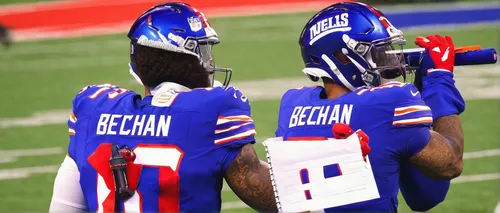 Examine Odell Beckham Jr's red zone statistics,beasts,offense,sled teammates,six-man football,helmets,young bulls,the bears,the visor is decorated with,eight-man football,twin towers,bills,cooks,young