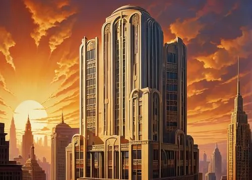 the skyscraper,skyscraper,art deco,metropolis,schuitema,skylstad,renaissance tower,skyscrapers,skycraper,kempinski,coruscant,schuiten,futuristic architecture,escala,intercontinental,stalin skyscraper,megacorporation,esb,coruscating,kimmelman,Conceptual Art,Fantasy,Fantasy 29