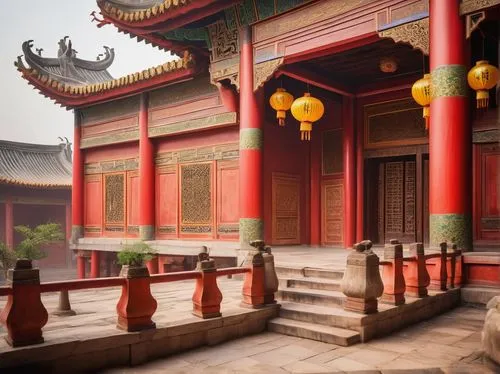 jingshan,hengdian,hall of supreme harmony,qibao,wudang,qufu,buddhist temple,chaozhou,shaoxing,leshan,summer palace,buddha tooth relic temple,shuozhou,yunnan,soochow,asian architecture,linzhou,kunming,pingyao,xingshan,Art,Artistic Painting,Artistic Painting 31