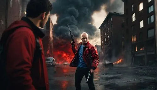 city in flames,exploding head,fire background,explosions,red coat,digital compositing,sweden fire,photomanipulation,photo manipulation,explosion,explode,extinguisher,photoshop manipulation,the conflagration,fire extinguisher,exploding,apocalypse,superhero background,clash,riot