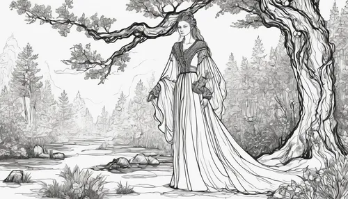 elven forest,rusalka,dryad,elven,girl with tree,weeping willow,the girl next to the tree,jessamine,the prophet mary,holy forest,birch tree illustration,the branches of the tree,bridal veil,priestess,woman at the well,druids,dead bride,the enchantress,the angel with the veronica veil,woman praying,Art,Classical Oil Painting,Classical Oil Painting 06