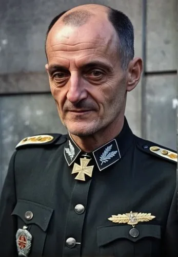 thin skinny 40 year old man in  black Italian police uniform,jozef pilsudski,rühmann,admiral von tromp,deutscher michel,steinmann,auschwitz 1,general,thác dray nur,vladimir,einjähriges silberblatt,aus