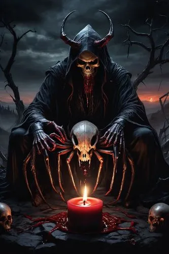 demonomicon,devil,necromancer,azazel,death god,samael,occultist,kadath,cultist,baphomet,necrom,morbius,black candle,suffectus,urizen,samhain,diabolus,dark art,oscura,grimm reaper,Conceptual Art,Fantasy,Fantasy 34