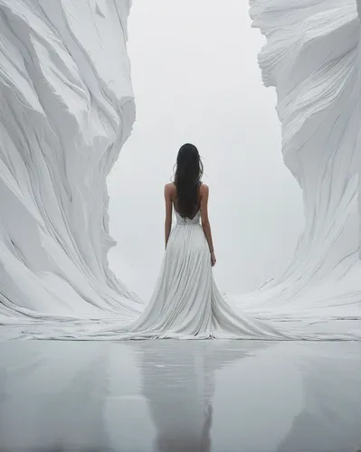 white room,bridal veil,girl on a white background,girl in a long dress,white silk,conceptual photography,the angel with the veronica veil,dead bride,white winter dress,white figures,wedding gown,bridal veil fall,pure white,white space,white rose snow queen,white dress,ice queen,wedding dress,woman silhouette,on a white background,Photography,Documentary Photography,Documentary Photography 08